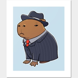 Capybara Gangster Posters and Art